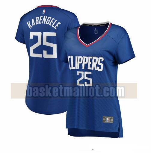 Maillot nba Los Angeles Clippers icon edition Femme Mfiondu Kabengele 25 Bleu