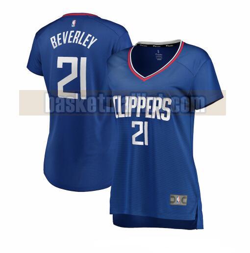 Maillot nba Los Angeles Clippers icon edition Femme Patrick Beverley 21 Bleu