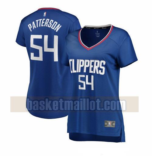 Maillot nba Los Angeles Clippers icon edition Femme Patrick Patterson 54 Bleu