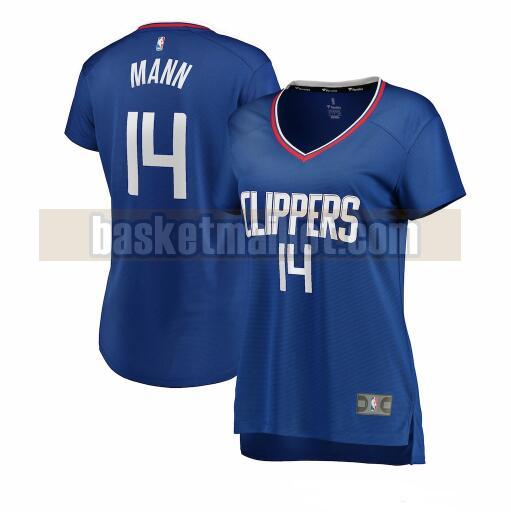 Maillot nba Los Angeles Clippers icon edition Femme Terance Mann 14 Bleu