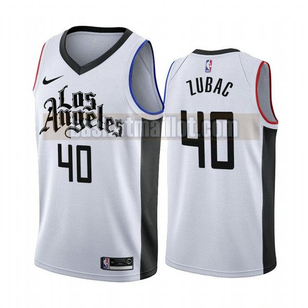 Maillot nba Los Angeles Clippers Édition City 2019-20 Homme Ivica Zubac 40 blanc