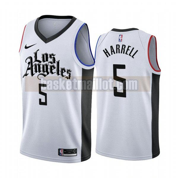 Maillot nba Los Angeles Clippers Édition City 2019-20 Homme Montrezl Harrell 5 blanc