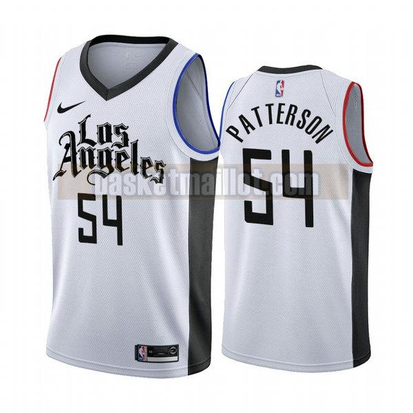 Maillot nba Los Angeles Clippers Édition City 2019-20 Homme Patrick Patterson 54 blanc