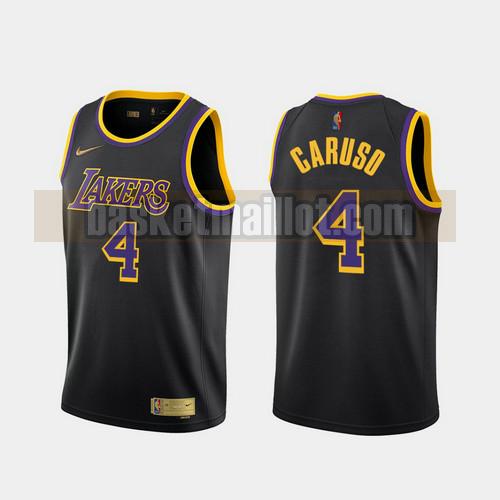 Maillot nba Los Angeles Lakers 2020-21 Earned Edition Homme Alex Caruso 4 Noir