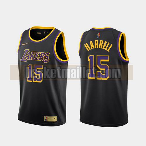 Maillot nba Los Angeles Lakers 2020-21 Earned Edition Homme Montrezl Harrell 15 Noir