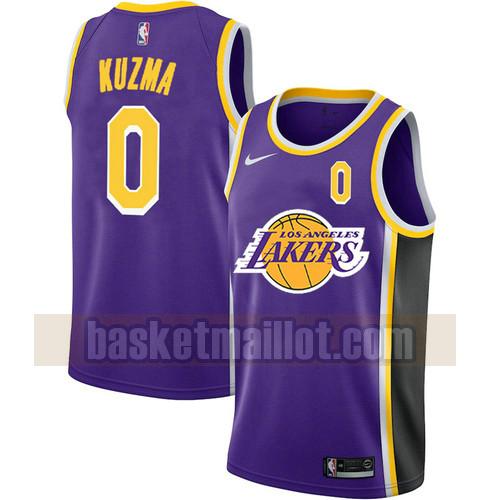 Maillot nba Los Angeles Lakers 2020-Édition de la ville 2021 Homme Kyle Kuzma 0 Pourpre