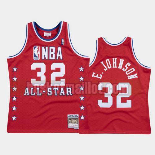 Maillot nba Los Angeles Lakers All Star 1988 Homme Magic Johnson 32 Rouge