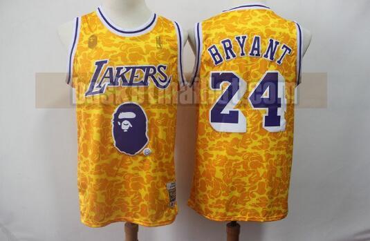 Maillot nba Los Angeles Lakers Basket-ball 2019 Homme Bryant Yellow 24 Jaune
