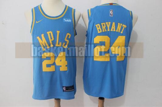 Maillot nba Los Angeles Lakers Basketball Homme Kobe Bryant 24 Bleu