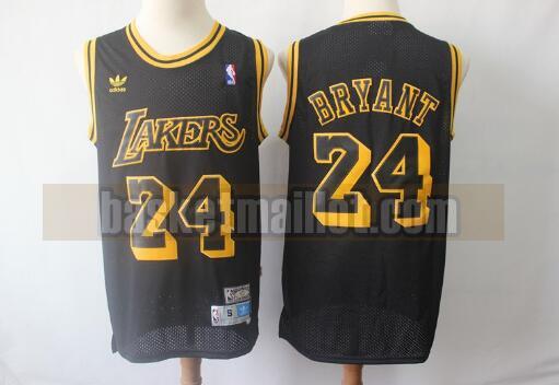 Maillot nba Los Angeles Lakers Basketball Homme Kobe Bryant 24 Noir