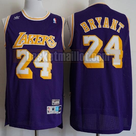 Maillot nba Los Angeles Lakers Basketball Homme Kobe Bryant 24 Pourpre