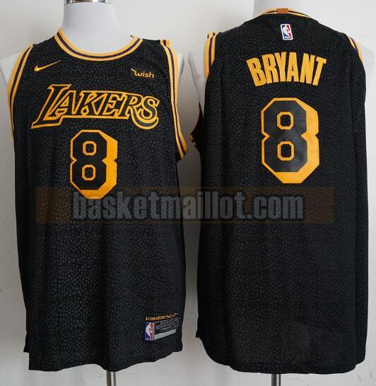 Maillot nba Los Angeles Lakers Basketball Homme Kobe Bryant 8 Noir