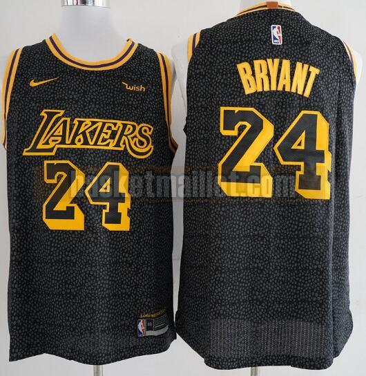 Maillot nba Los Angeles Lakers Basketball pas cher Homme Kobe Bryant 24 Noir