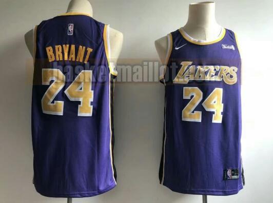 Maillot nba Los Angeles Lakers Basketball pas cher Homme Kobe Bryant 24 Pourpre