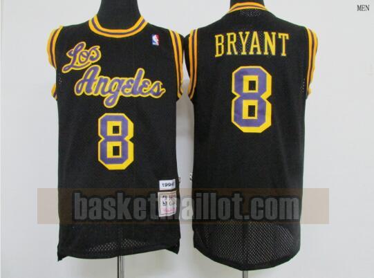 Maillot nba Los Angeles Lakers Basketball pas cher Homme Kobe Bryant 8 Noir