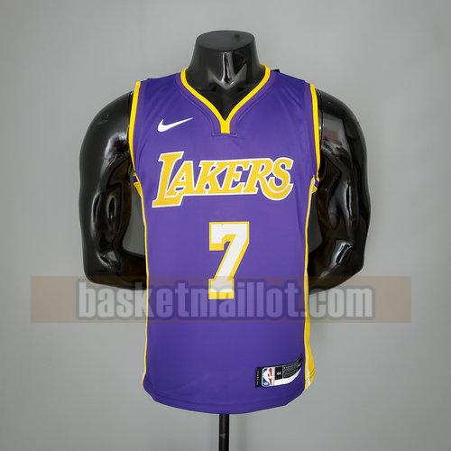 Maillot nba Los Angeles Lakers Homme ANTHONY 7 jaune violet
