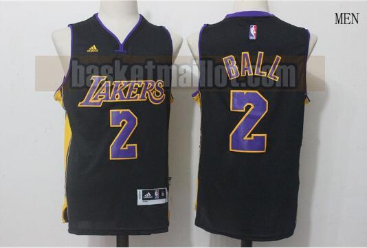 Maillot nba Los Angeles Lakers Homme Lonzo Ball 2 Noir