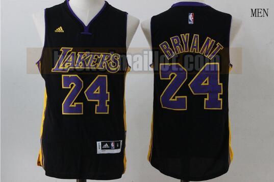 Maillot nba Los Angeles Lakers Promotion de basketball Homme Kobe Bryant 24 Noir