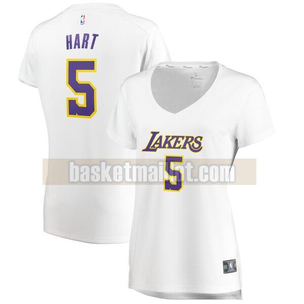 Maillot nba Los Angeles Lakers association edition Femme Josh Hart 5 Blanc