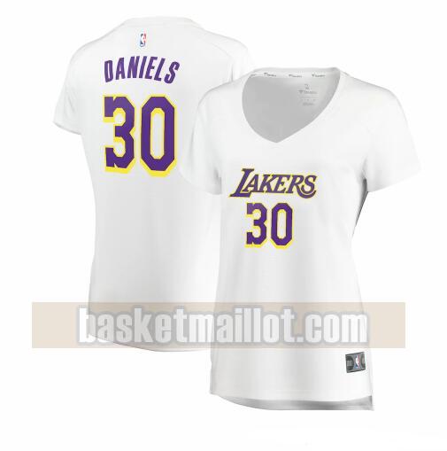 Maillot nba Los Angeles Lakers association edition Femme Troy Daniels 30 Blanc