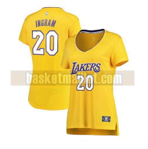 Maillot nba Los Angeles Lakers icon edition Femme Andre Ingram 20 Jaune