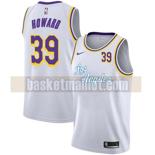 Maillot nba Los Angeles Lakers Édition City 2020-21 Homme Dwight Howard 39 Blanc