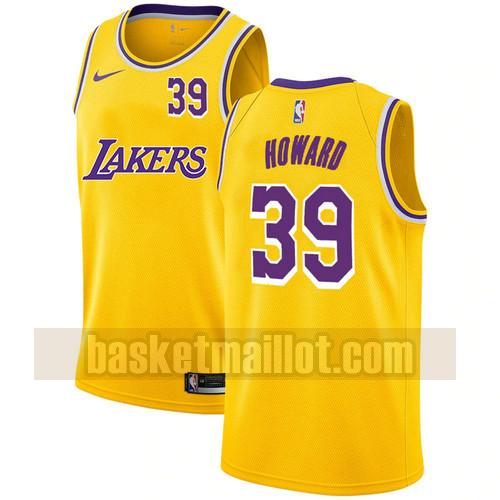 Maillot nba Los Angeles Lakers Édition City 2020-21 Homme Dwight Howard 39 Jaune