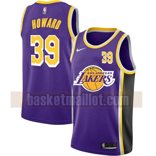 Maillot nba Los Angeles Lakers Édition City 2020-21 Homme Dwight Howard 39 Pourpre