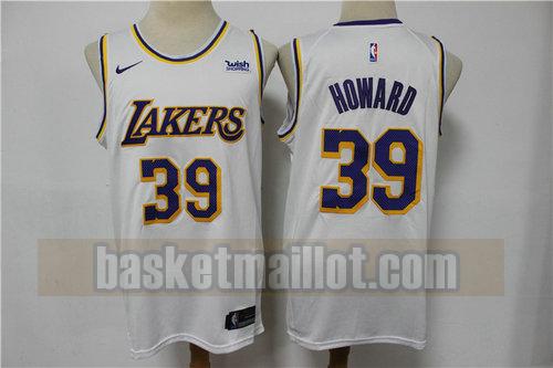 Maillot nba Los Angeles Lakers Édition Fan Homme HOWARD 39 blanc