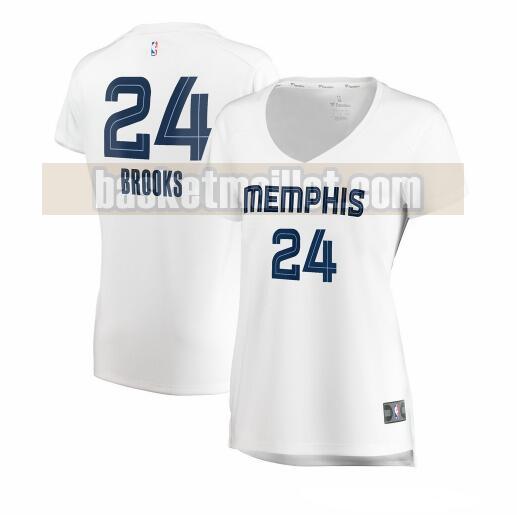 Maillot nba Memphis Grizzlies association edition Femme Dillon Brooks 24 Blanc