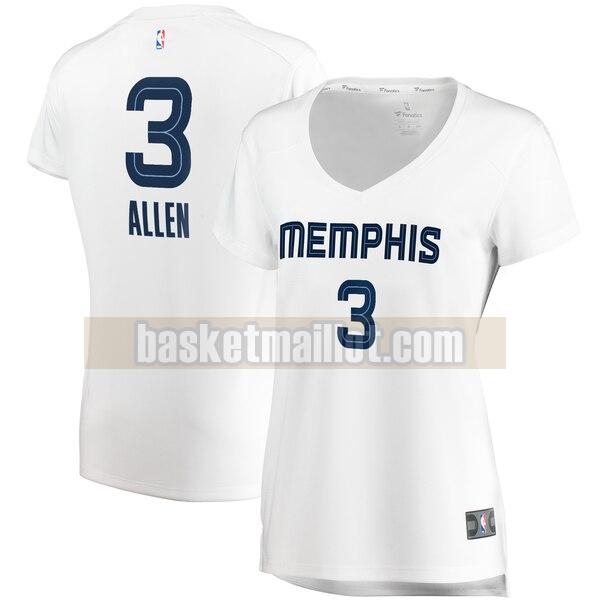 Maillot nba Memphis Grizzlies association edition Femme Grayson Allen 3 Blanc