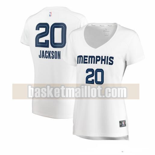 Maillot nba Memphis Grizzlies association edition Femme Josh Jackson 20 Blanc