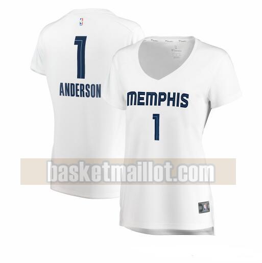 Maillot nba Memphis Grizzlies association edition Femme Kyle Anderson 1 Blanc