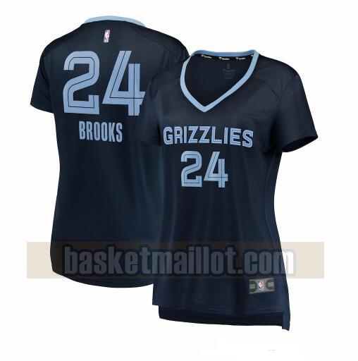 Maillot nba Memphis Grizzlies icon edition Femme Dillon Brooks 24 Bleu marin
