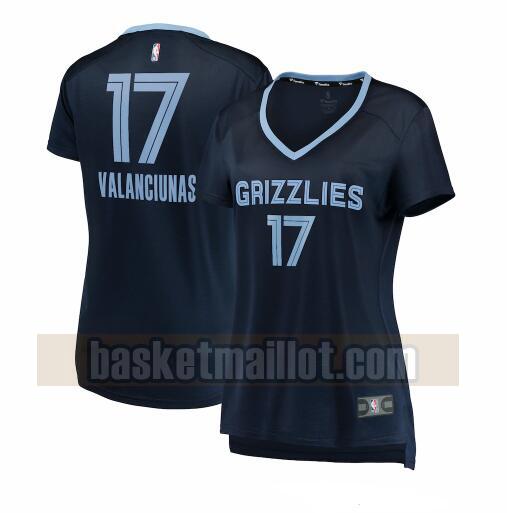 Maillot nba Memphis Grizzlies icon edition Femme Jonas Valanciunas 17 Bleu marin
