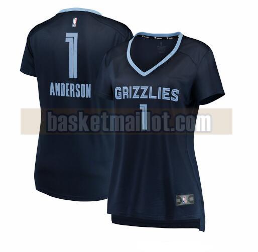 Maillot nba Memphis Grizzlies icon edition Femme Kyle Anderson 1 Bleu marin