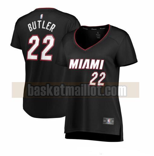 Maillot nba Miami Heat icon edition Femme Jimmy Butler 22 Noir