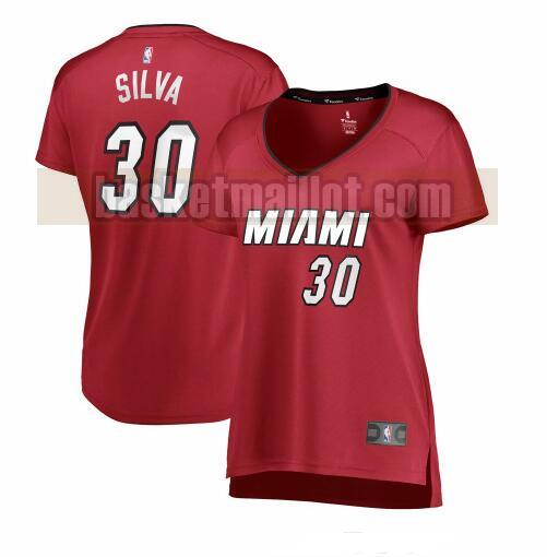 Maillot nba Miami Heat statement edition Femme Chris Silva 30 Rouge
