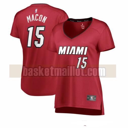 Maillot nba Miami Heat statement edition Femme Daryl Macon 15 Rouge