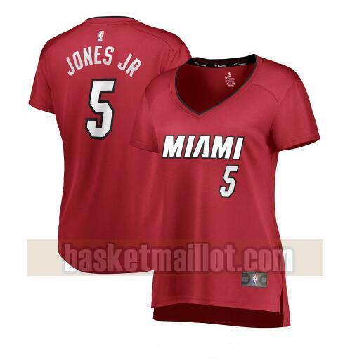 Maillot nba Miami Heat statement edition Femme Derrick Jones Jr. 5 Rouge