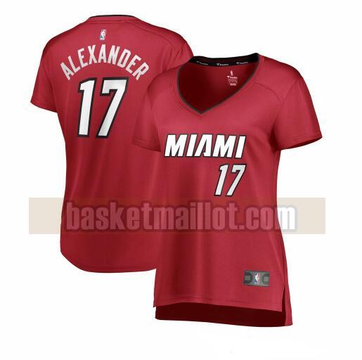 Maillot nba Miami Heat statement edition Femme Kyle Alexander 17 Rouge