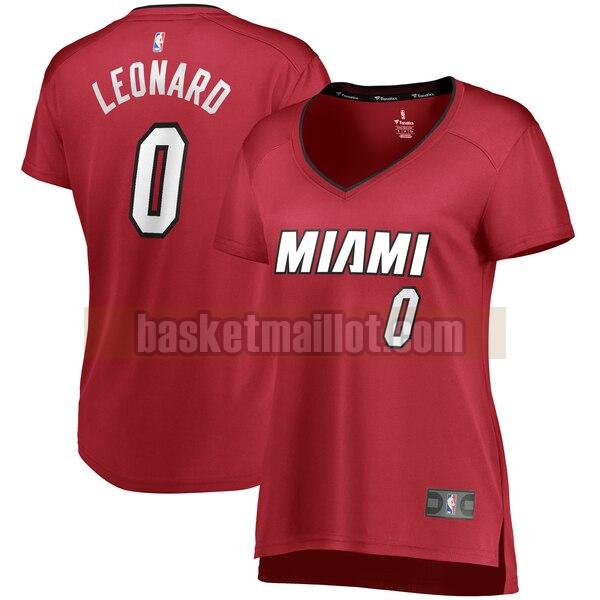 Maillot nba Miami Heat statement edition Femme Meyers Leonard 0 Rouge