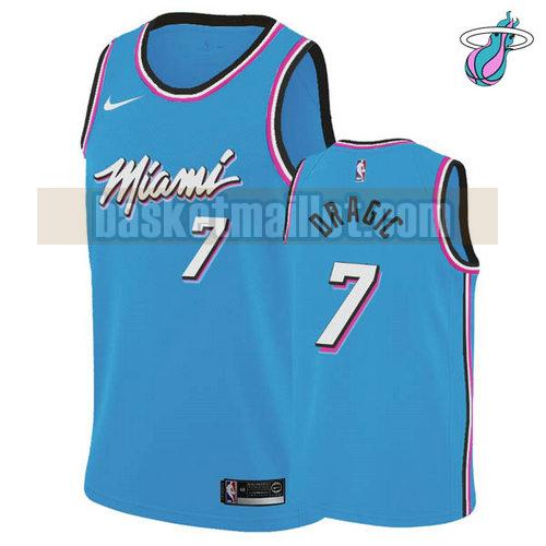 Maillot nba Miami Heat vice night Homme Goran Dragic 7 Bleu
