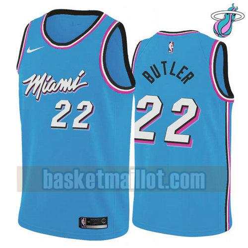 Maillot nba Miami Heat vice night Homme Jimmy Butler 22 Bleu