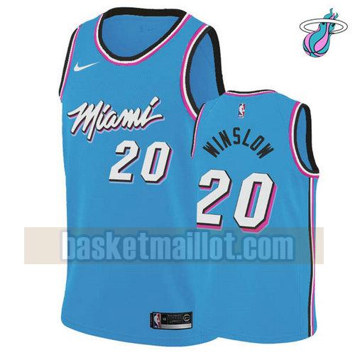 Maillot nba Miami Heat vice night Homme Justise Winslow 20 Bleu