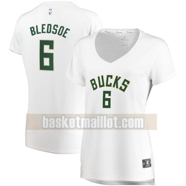 Maillot nba Milwaukee Bucks association edition Femme Eric Bledsoe 6 Blanc