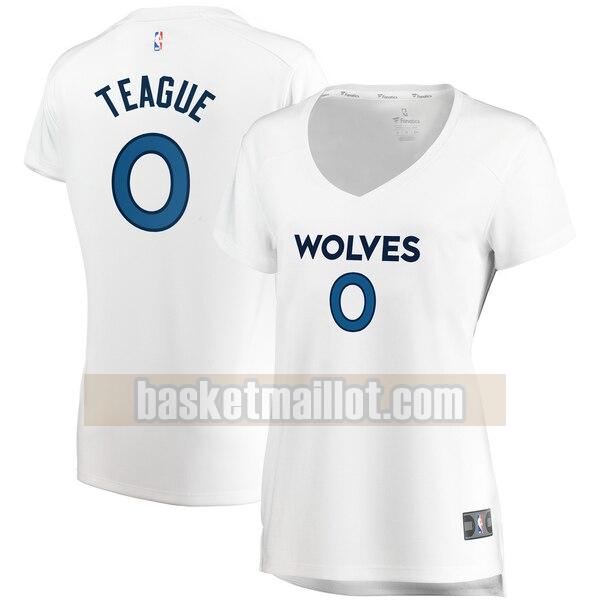 Maillot nba Minnesota Timberwolves association edition Femme Jeff Teague 0 Blanc