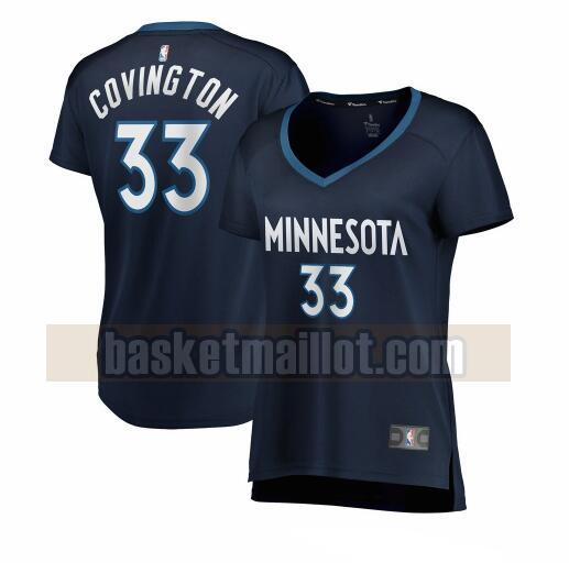 Maillot nba Minnesota Timberwolves icon edition Femme Robert Covington 33 Bleu marin