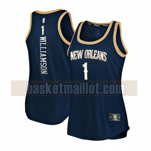Maillot nba New Orleans Pelicans 2019-2020 icon edition Femme Zion Williamson 1 Bleu marin