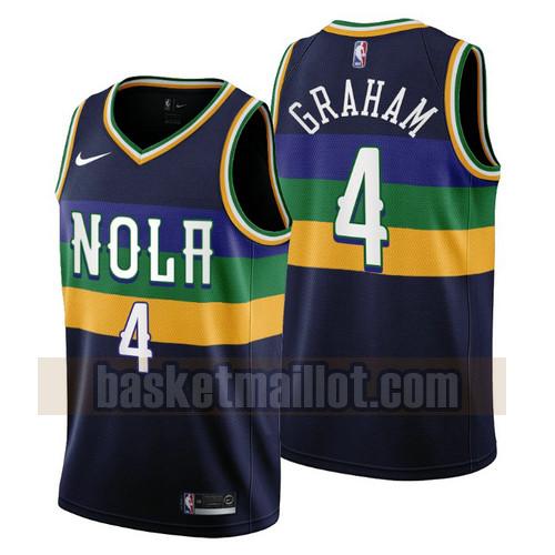 Maillot nba New Orleans Pelicans 2022-2023 City Edition Homme Devonte' Graham 4 Bleu marin